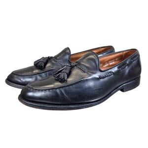 Allen‎ Edmonds Black Leather Tassel Loafers "Brookwood" Men's 11D Made in USA